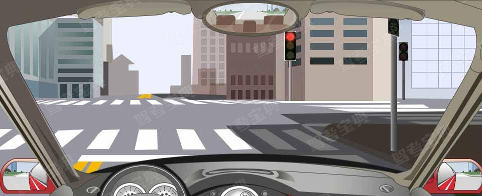 驾驶机动车在这种信号灯亮的路口,可以右转弯.