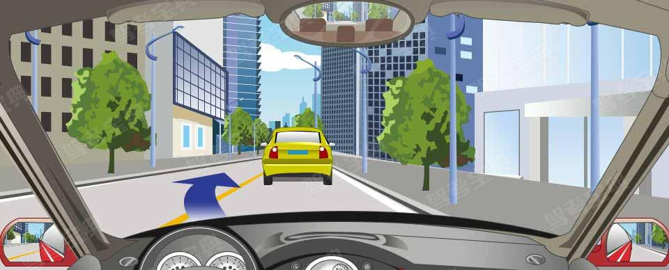 驾驶机动车在这种道路上超车可借对向车道行驶.