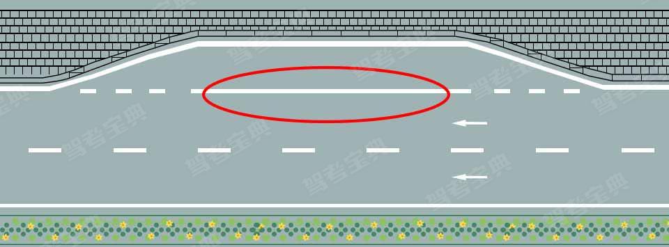 红色圆圈内标线含义是什么?