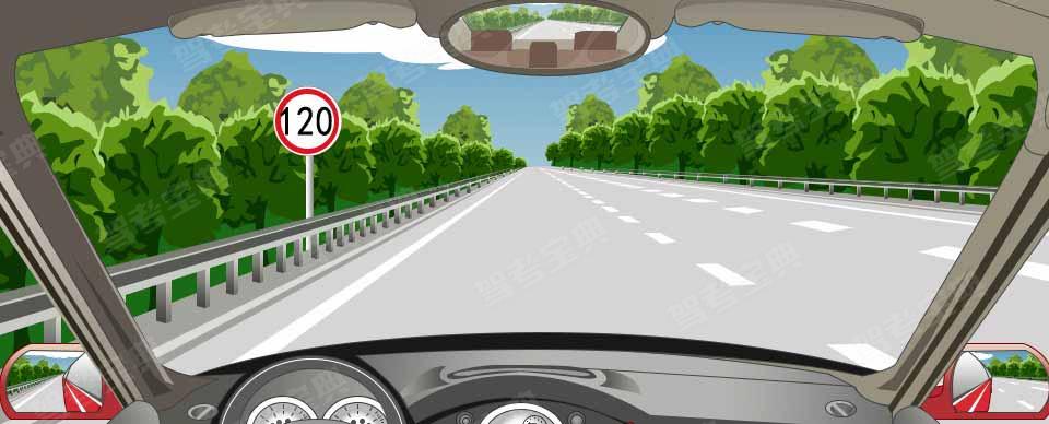 在这段高速公路上行驶的最高车速是多少?