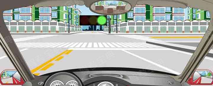 如图所示，驾驶机动车进入左侧车道可以掉头。